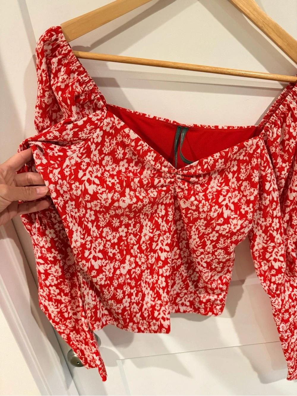 Anthropology Puff Sleeve blouse